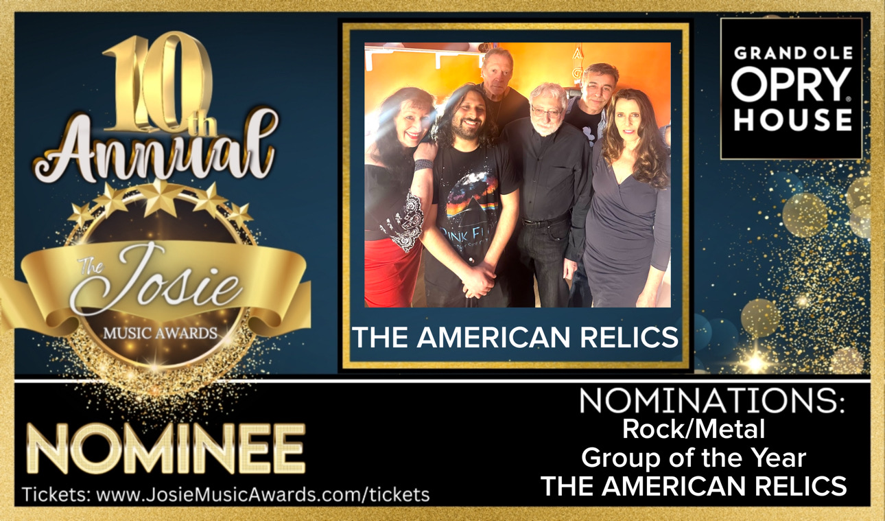 THE AMERICAN RELICS Nominated For 2024 Josie Music Award For “Group of the Year: Rock/Metal”